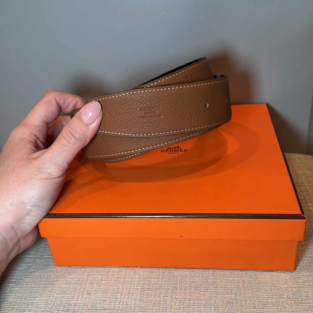 Hermes Men’s Leather Belt Reversible